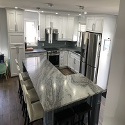L shape granite countertop